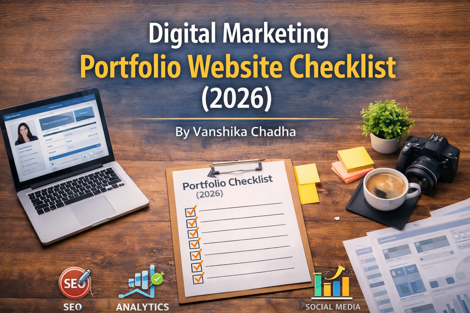 Digital marketing portfolio website checklist for students 2026 edition