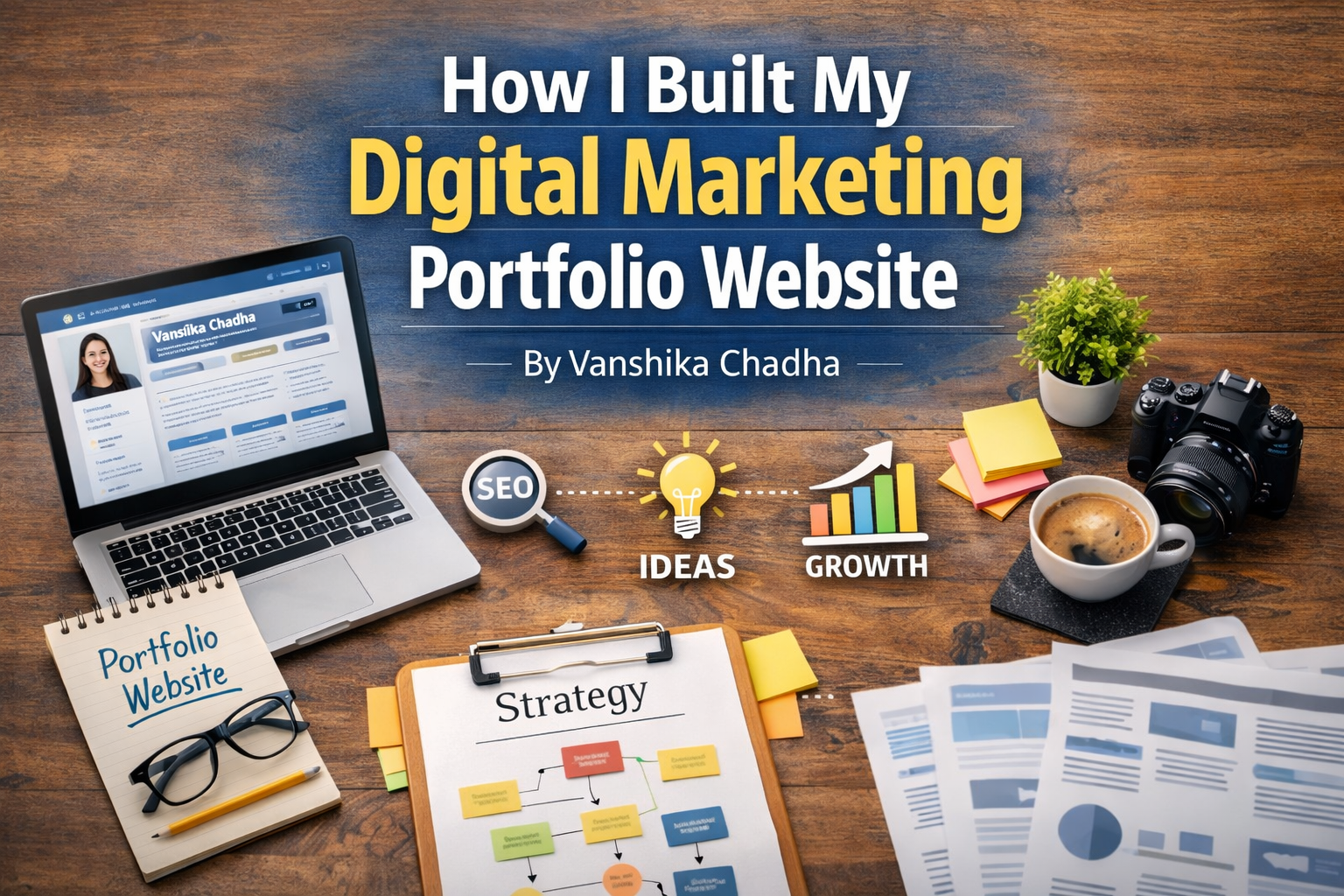 digital marketing portfolio website by Vanshika Chadha