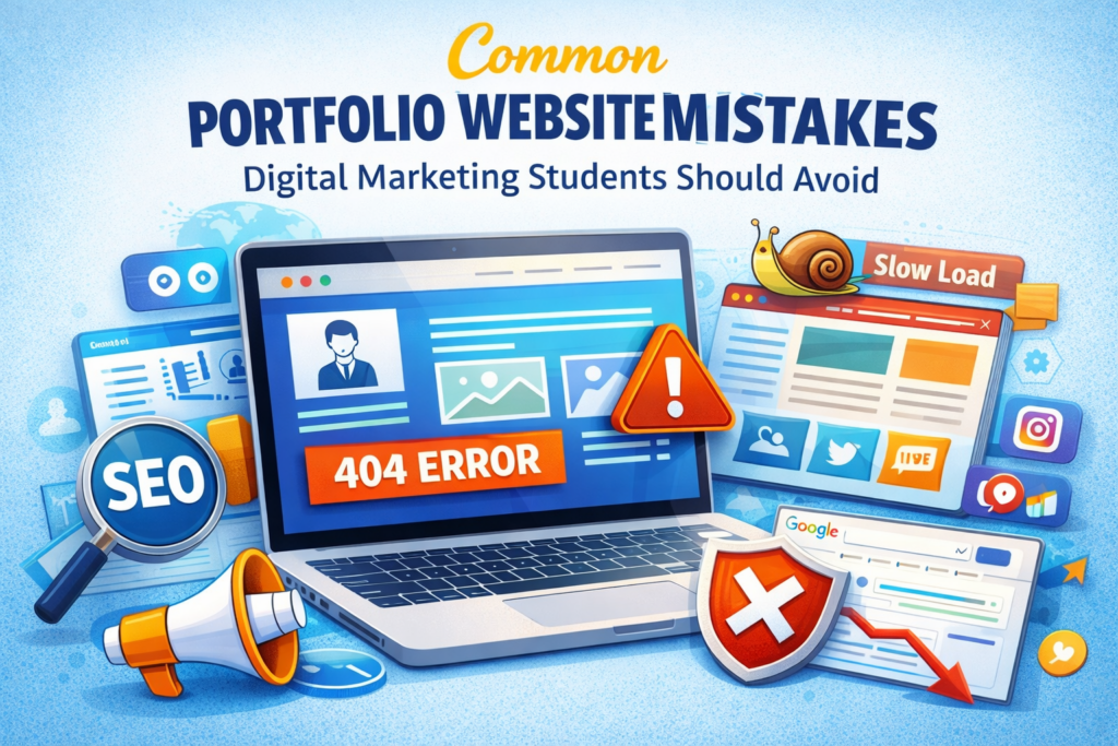 Portfolio Website Mistakes Digital Marketing Students Should Avoid