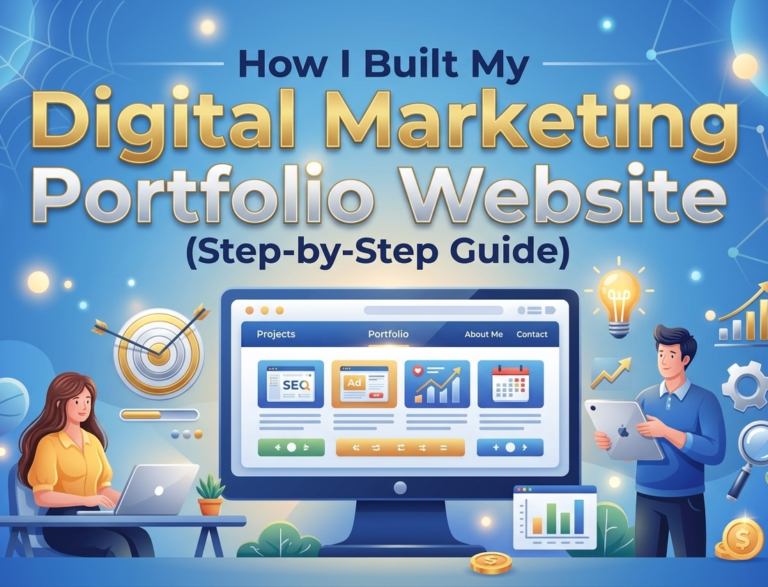 How I Built My Digital Marketing Portfolio Website (Step-by-Step Guide)
